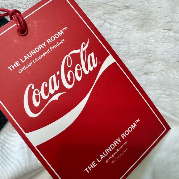 NWT- The Laundry Room x Coca Cola Revolve Thirsty Partner Graphic Ringer Tee - Picture 9 of 11